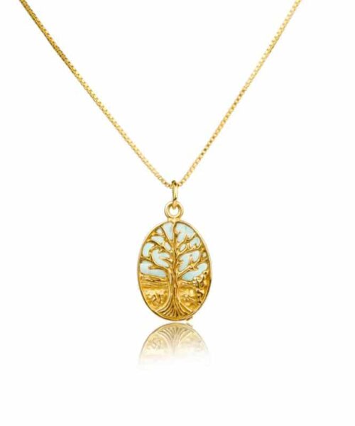 Israeli Gold Tree of life Necklace