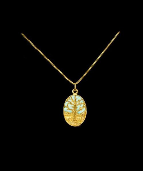 Israeli Gold Tree of life Necklace