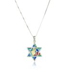 Silver Pendant with Multi-colored enamel