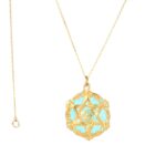 Gold Star of David Necklace for Women