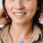 Jerusalem Necklace with Menorah 18k Gold filled