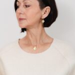 Pomegranate Earrings Turquoise 18k Gold filled